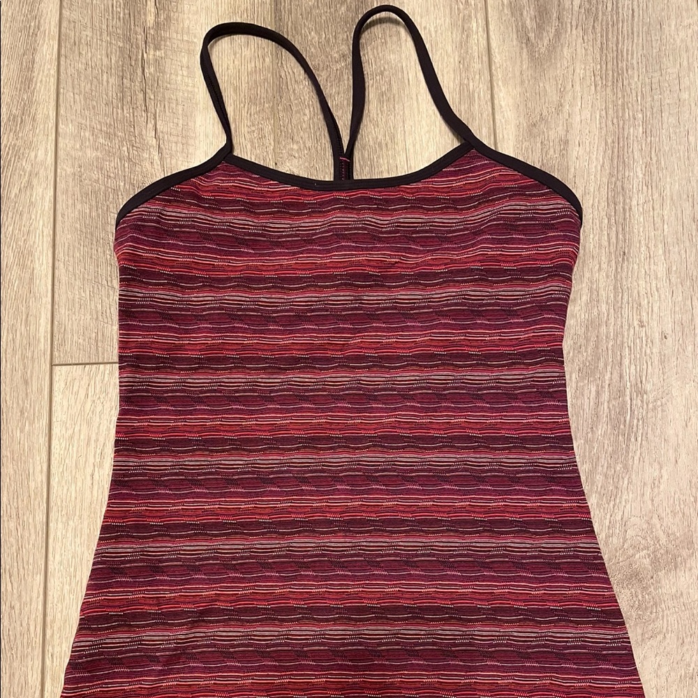 Lululemon striped Power Y Tank